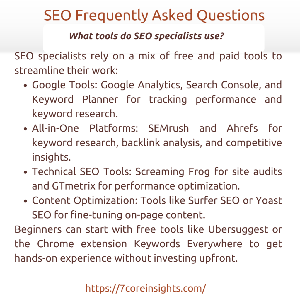 Frequently Asked Questions How to Become an SEO Specialist